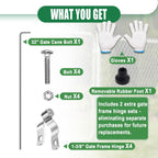 1-5/8" × 32" Chain Link Gate Drop Rod Kit with 2 Hinges