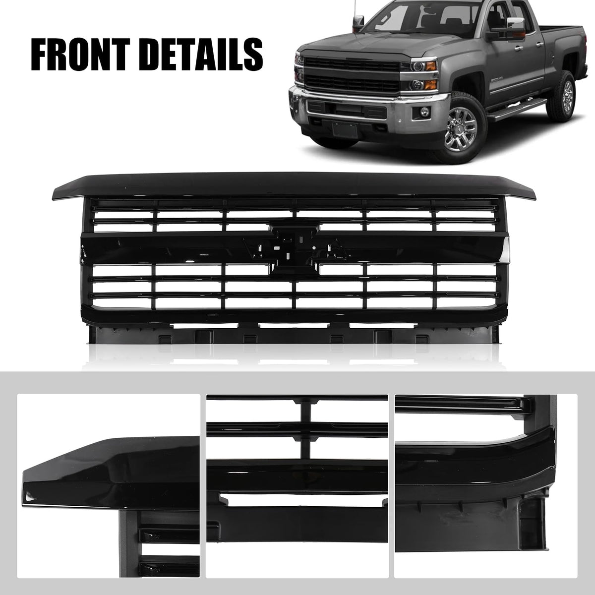 Kspeed Front Bumper Grill Compatible with 2015‑2019 Silverado 2500 LTZ