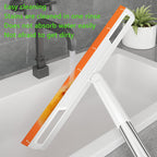 Multifunction Rubber Air Broom, Silicone Floor Squeegee, Air Broom, Rubber Squeegee with 56" Long Handle, Floor