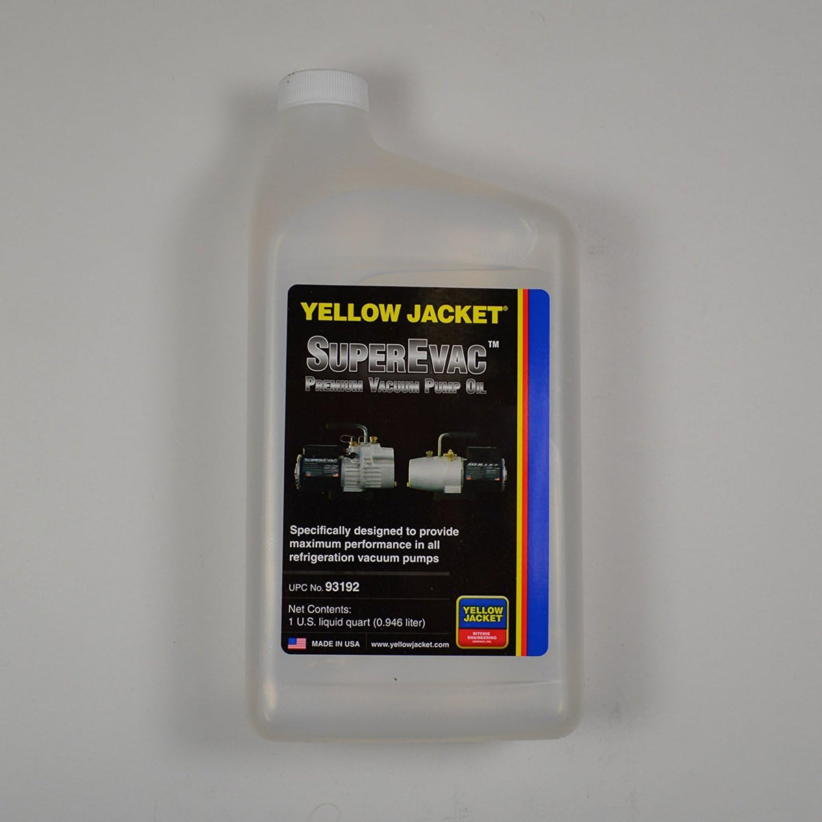 Yellow Jacket 93192 SuperEvac Vacuum Pump Oil - Quart
