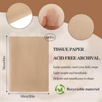 200 Sheets Brown Tissue Paper, 20 x 30 Inch Large Acid Free Tissue Paper Bulk for Gift Packaging,Clothing, Crafts