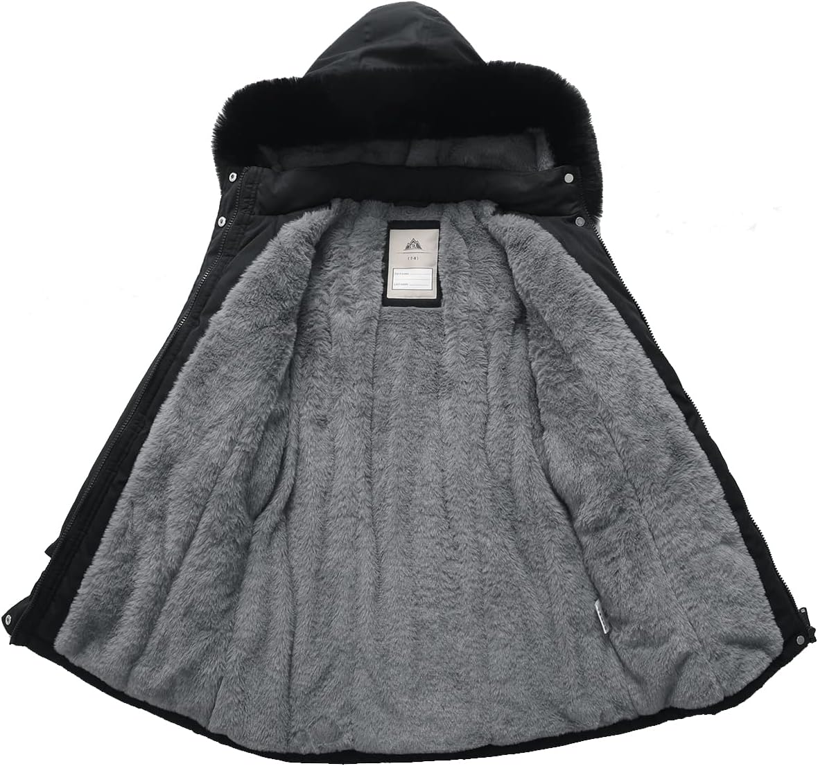 Girls Long Waterproof Winter Coat Kids Warm Hooded Parka | Waterproof puffer keeps girls dry. Fleece-lined.