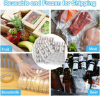 Dry Ice Packs for Shipping, 4 Sheets