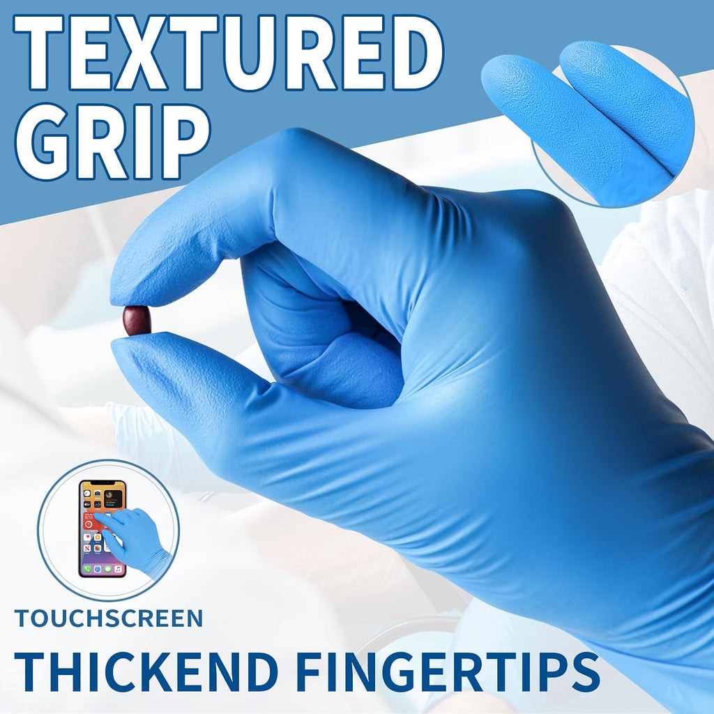 Blue Disposable Nitrile Exam Gloves 200PCS/BOX 3.5mil Food
