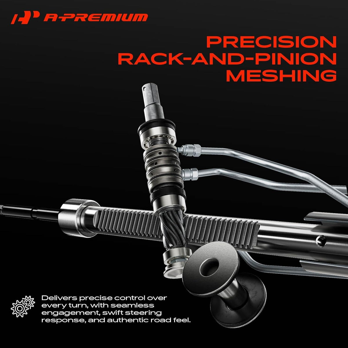 A-Premium Hydraulic Power Steering Rack and Pinion Assembly