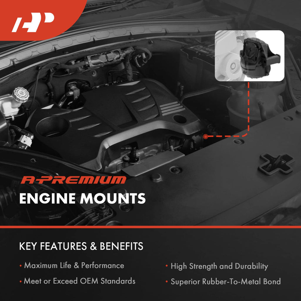 A-Premium Engine Motor Mount Kit Compatible with Lincoln Town Car 2003-2008