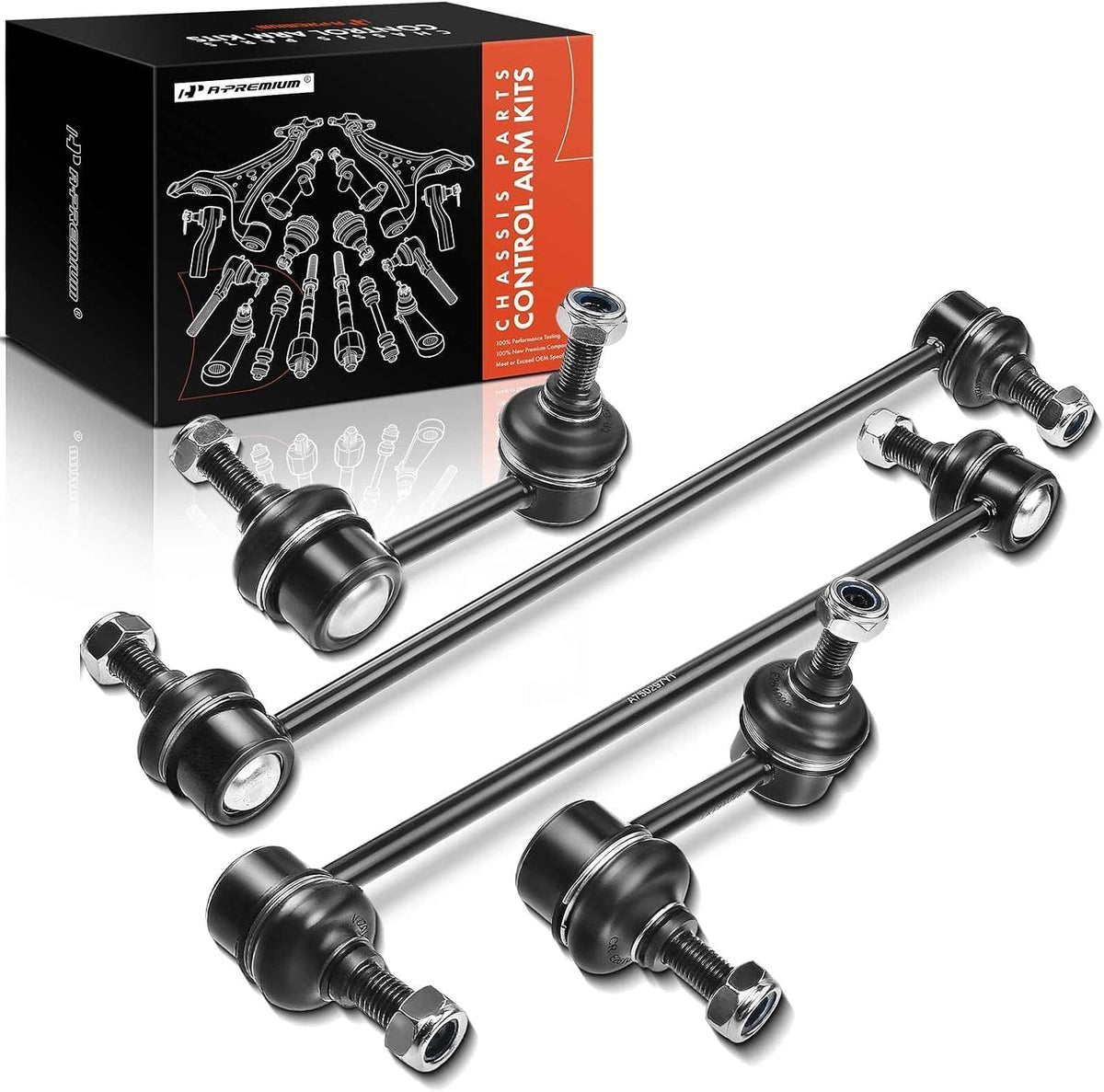 A-Premium Front & Rear Sway Bar Link Stabilizer Bar End Link Kit