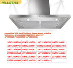 W11177751 Range Hood Filter Replacement, 11-1/4” X 17-1/4”, 2 Pack