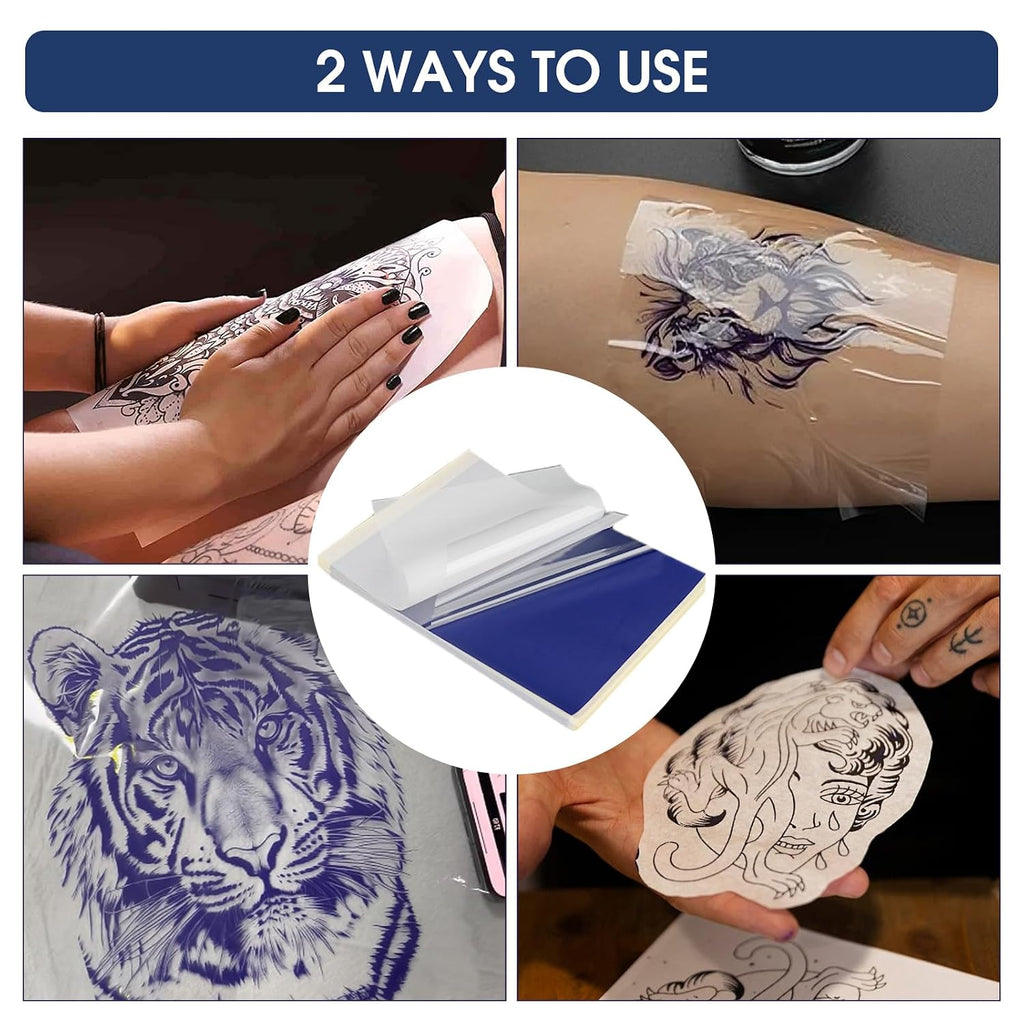 Tattoo Transfer Paper, A4 Size Tattoo Stencil Transfer Paper, 20 Sheets Professional Tattoo Tracing Paper for Tattoo