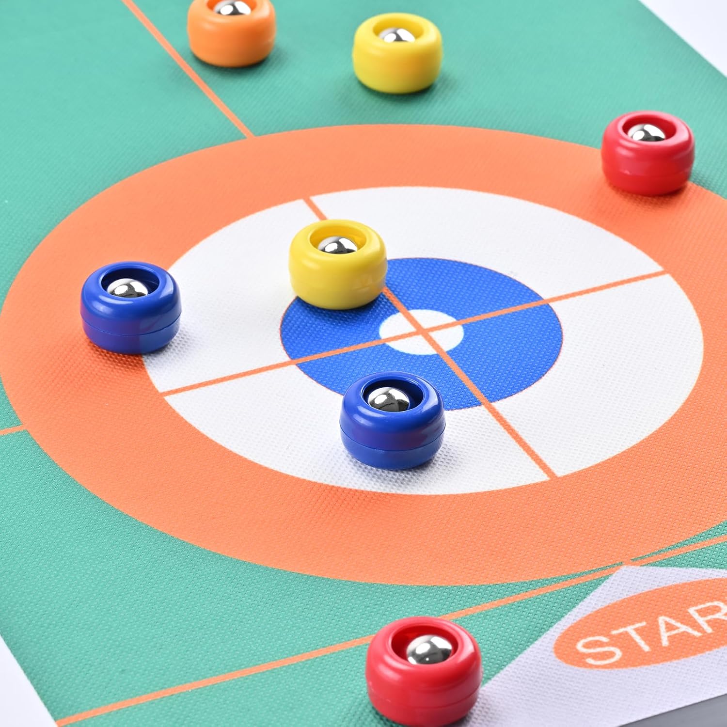 Mini Shuffleboard Replacement Pucks Rollers Curling Accessories 2-4 Color | 8-16 Pack Tabletop Equipment 0.98 inch/