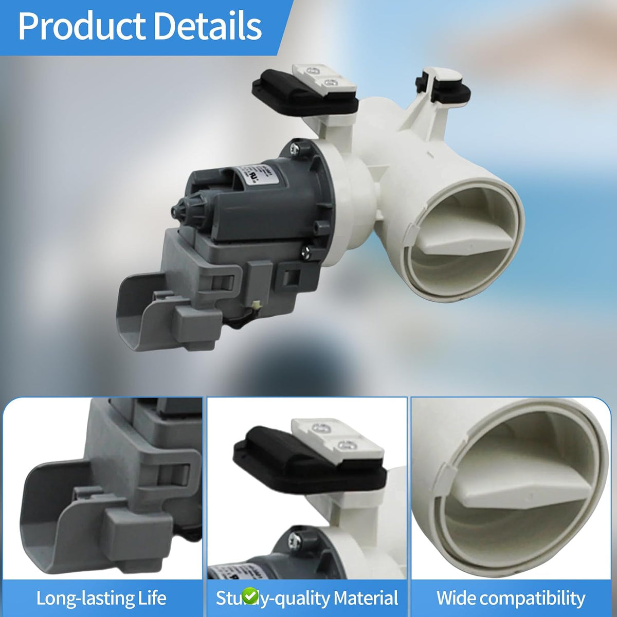WFW9550WW00 WFW9200SQA12 WFW9550WR00 WFW9450WW00 Washer Drain Pump