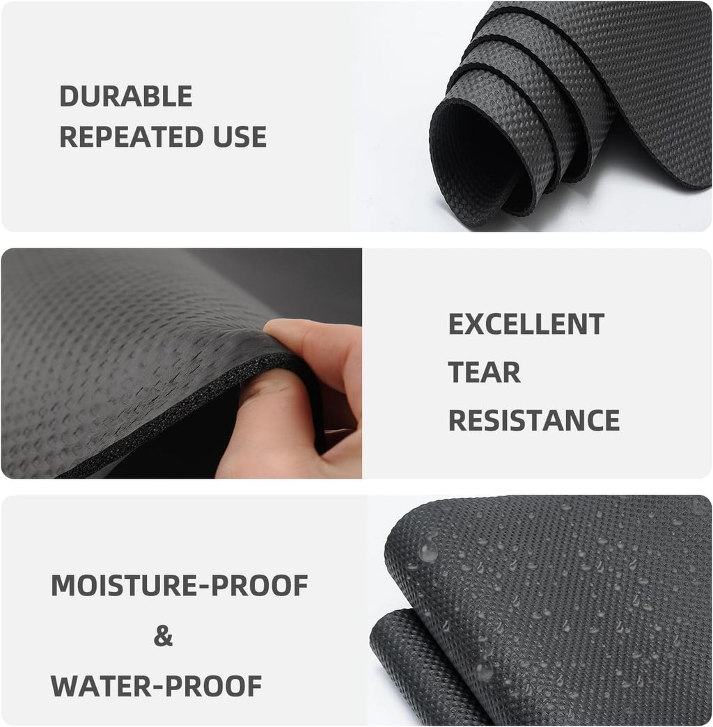 Treadmill Mat,Bike Mat,Stationary Bike Mat,Foldable Treadmill Mat for Hardwood Floors and Carpet.for Exercise