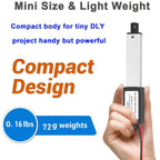 12V 60N 1.2" Mini Linear Actuator,15mm/s Electric Linear Actuator(30mm)