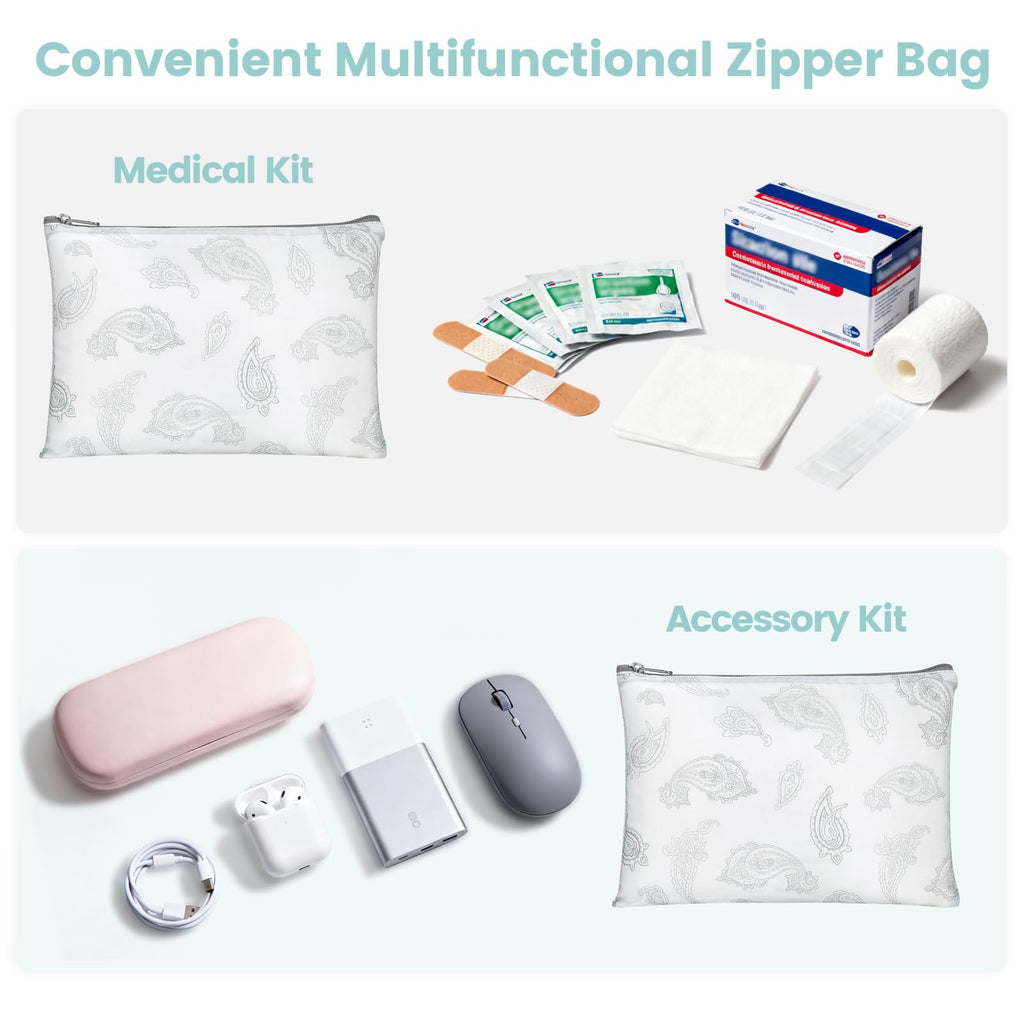Compression Packing Cubes Travel - White Teardrop-shaped Texture