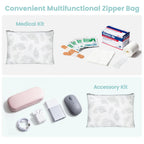 Compression Packing Cubes Travel - White Teardrop-shaped Texture