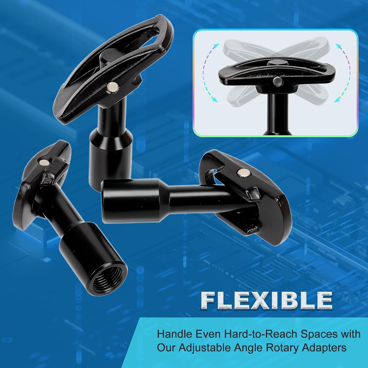 Rear Axle Bearing Remove Puller Tool Kit, Slide Hammer and Bearing Remover Set with Slide Hammer Yoke and 3 Rear Axle