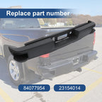 Black Rear Bumper Replacement for Chevy Silverado/GMC Sierra 1500 2014-2018