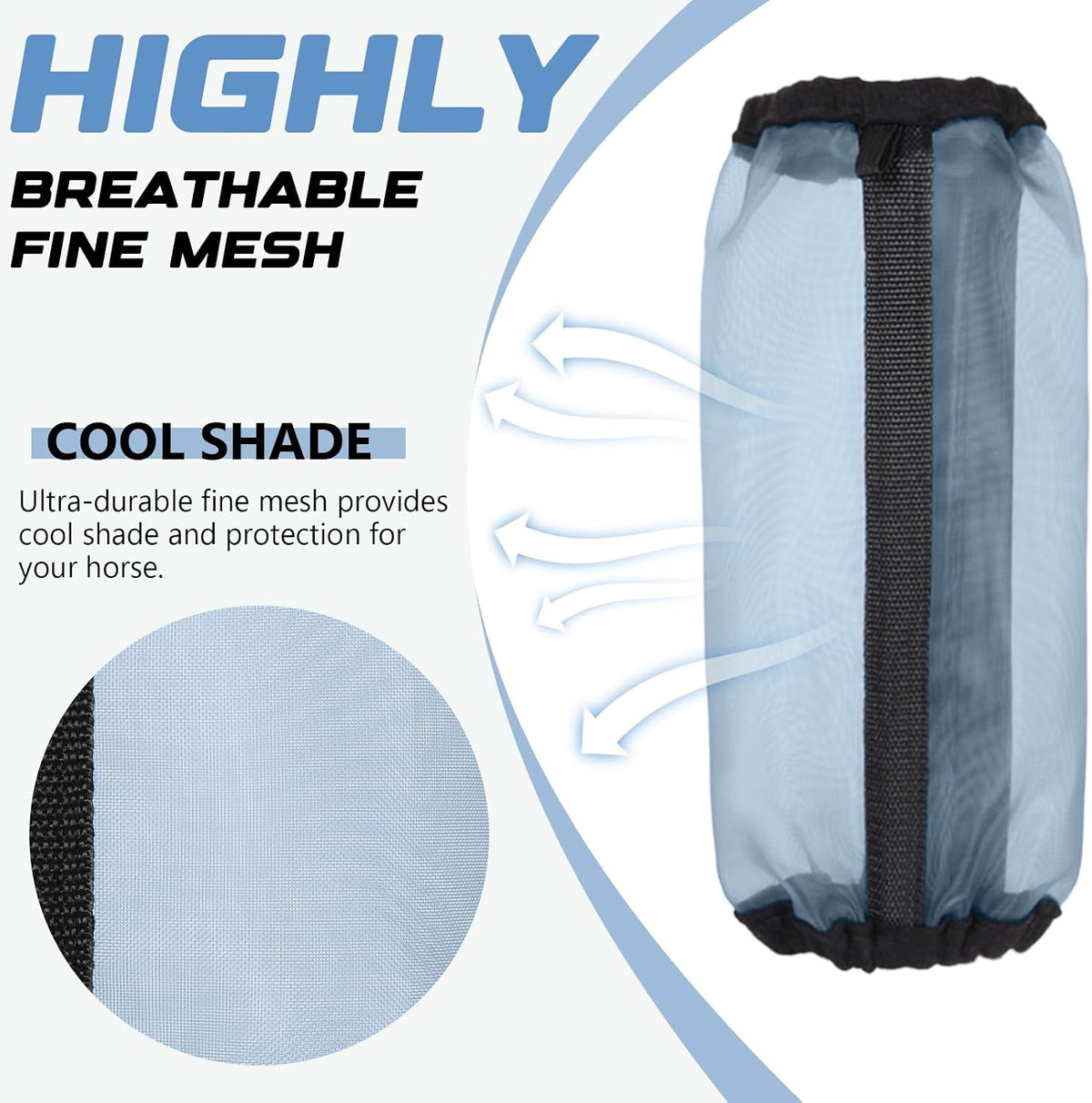 All-Purpose Fine Mesh Horse Fly Boots Breathable Anti-Fly Leggings