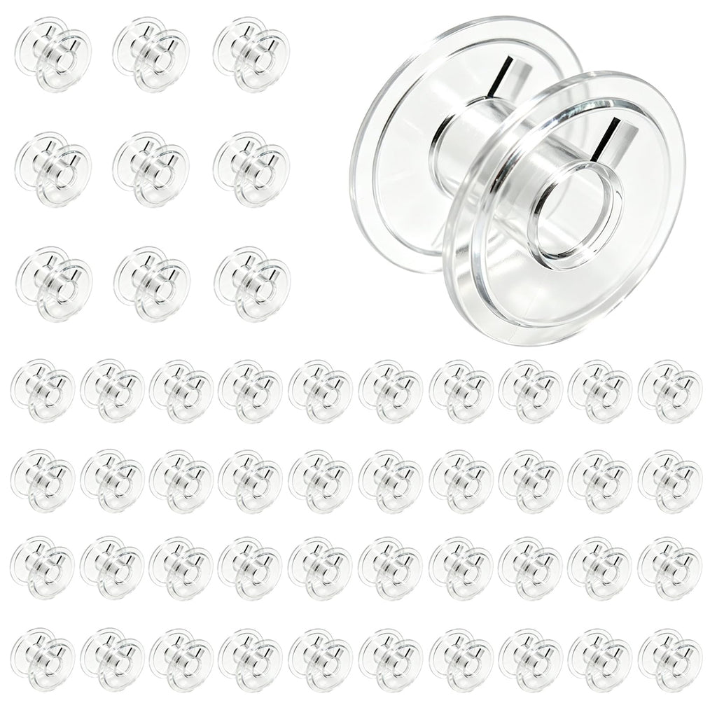 Class 15 Bobbins for Singer Sewing Machines Transparent Plastic Bobbin 50PCS/Box