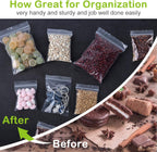 Small Poly Zipper Bags 3 x 4 in ,Clear,(200pcs 2Mil)