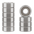XIKE 10 Pcs MR74ZZ Bearings 4x7x2.5mm, Double Shield Seals Metal.