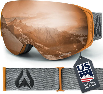 Wildhorn Roca Ski Goggles Men Women Anti-Fog/Scratch 100% UV-Magnetic Lens-Snowboard Snow Goggles Men Women