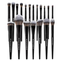 19Pcs Professional Grade Labeled Makeup Brushes Set, Large Foundation Powder Contour Concealer eyeshadow Blush