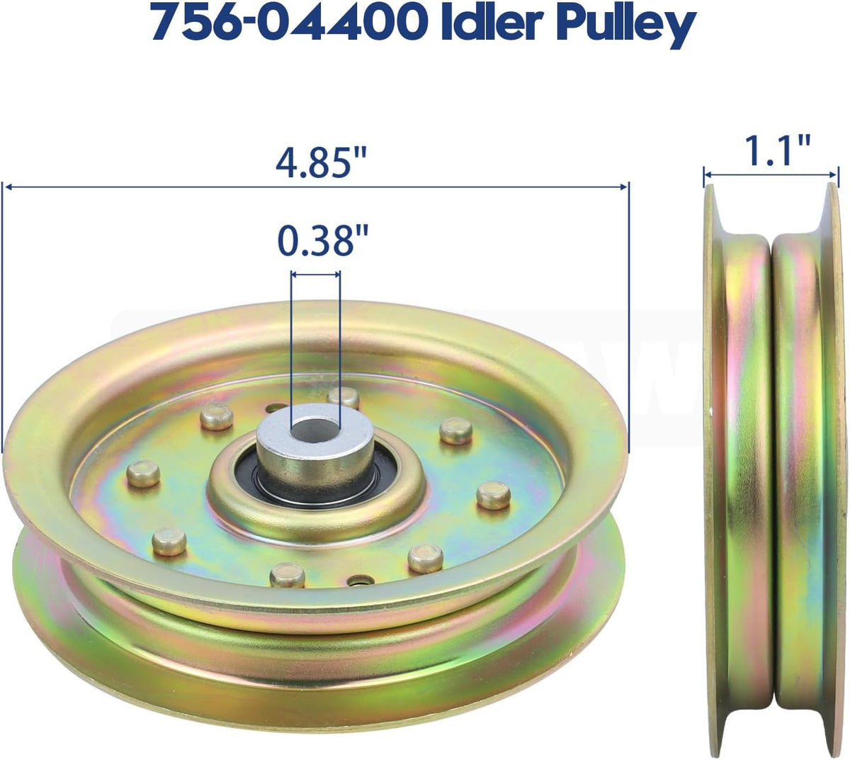 01004101 Idler Pulley Replaces 02004447 756-04400 539976688