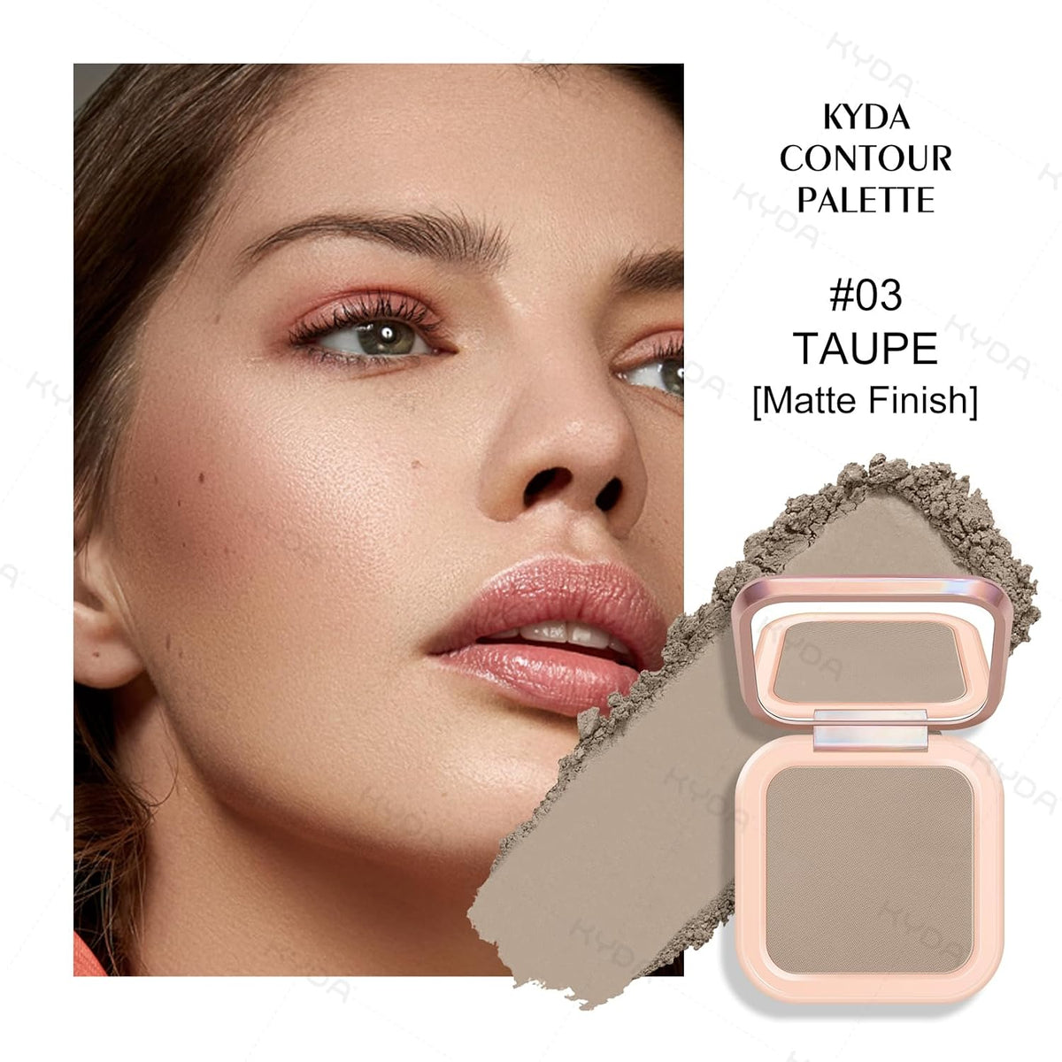 Face Sculpting Contour Palette, Smooth Matte Contour Pressed Powder, Ultra-fine Lightweight, Easy to Blend, Multiuse