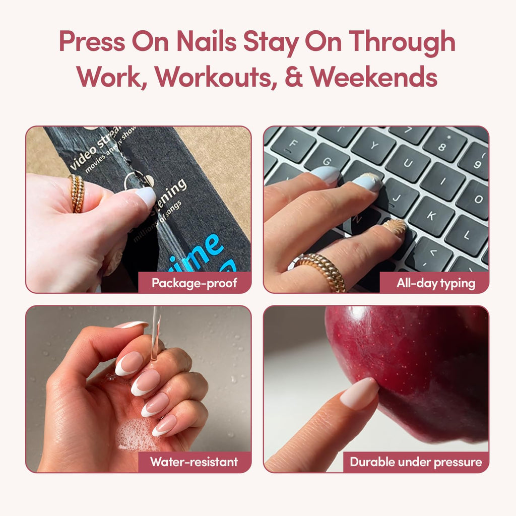 Halloween Press On Nails, Short Almond Cat-Eye, Just A Ghoul