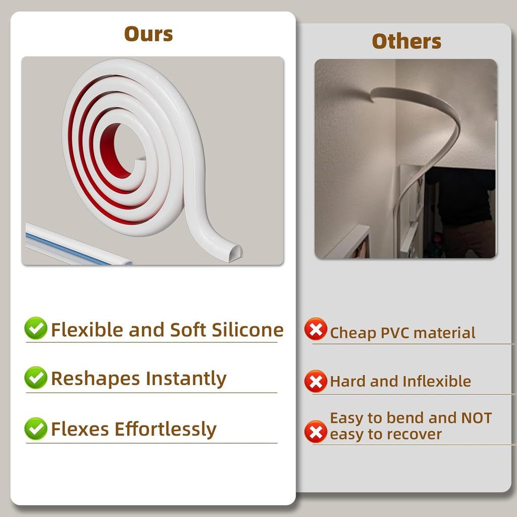 39”Cord Hider for Wall Mounted TV,Adhesive One-Cord Cable Hider for Wall,Cord Covers Raceway Kit for Wires Hider