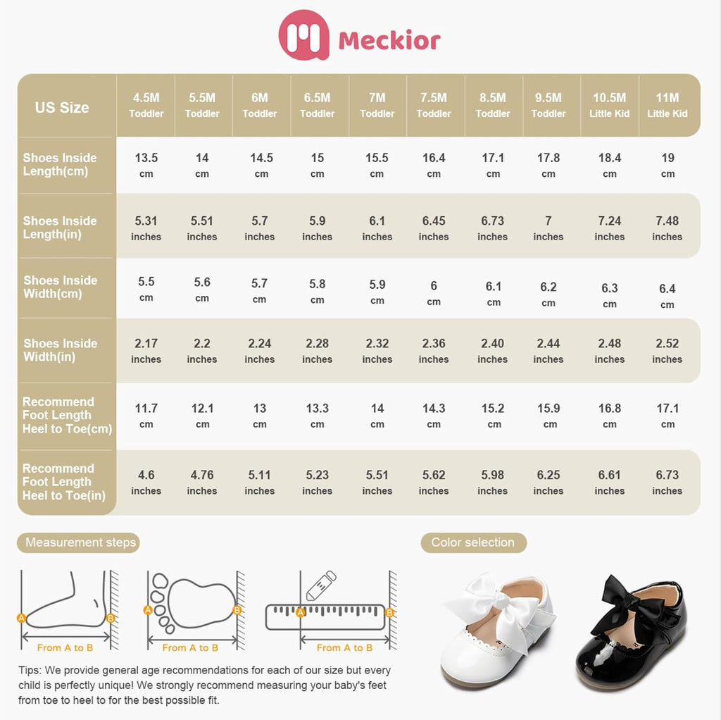 Toddler Little Girl Mary Jane Dress Shoes Ballet Flats for Girl Party School Shoes Bowknot Princess Shoes