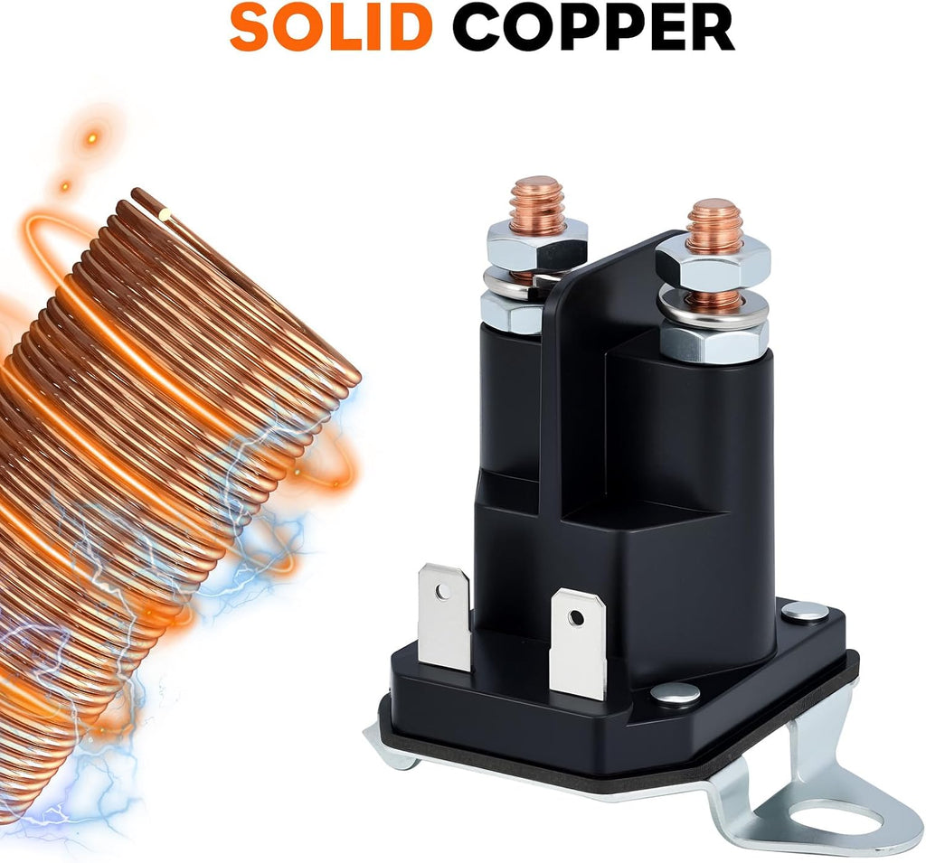 192507 Starter Solenoid 12V 4 Post for Husqvar-na 582042801 582042802 | Compatible with Craftsman LT2000 YT3000