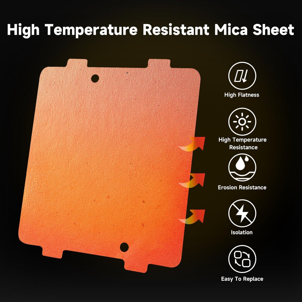 Microwave Waveguide Cover Mica Sheet 4.6”x 3.8” Compatible with GE PEB7227AN3DD JES1097SMSS Replace#: WB39X10034
