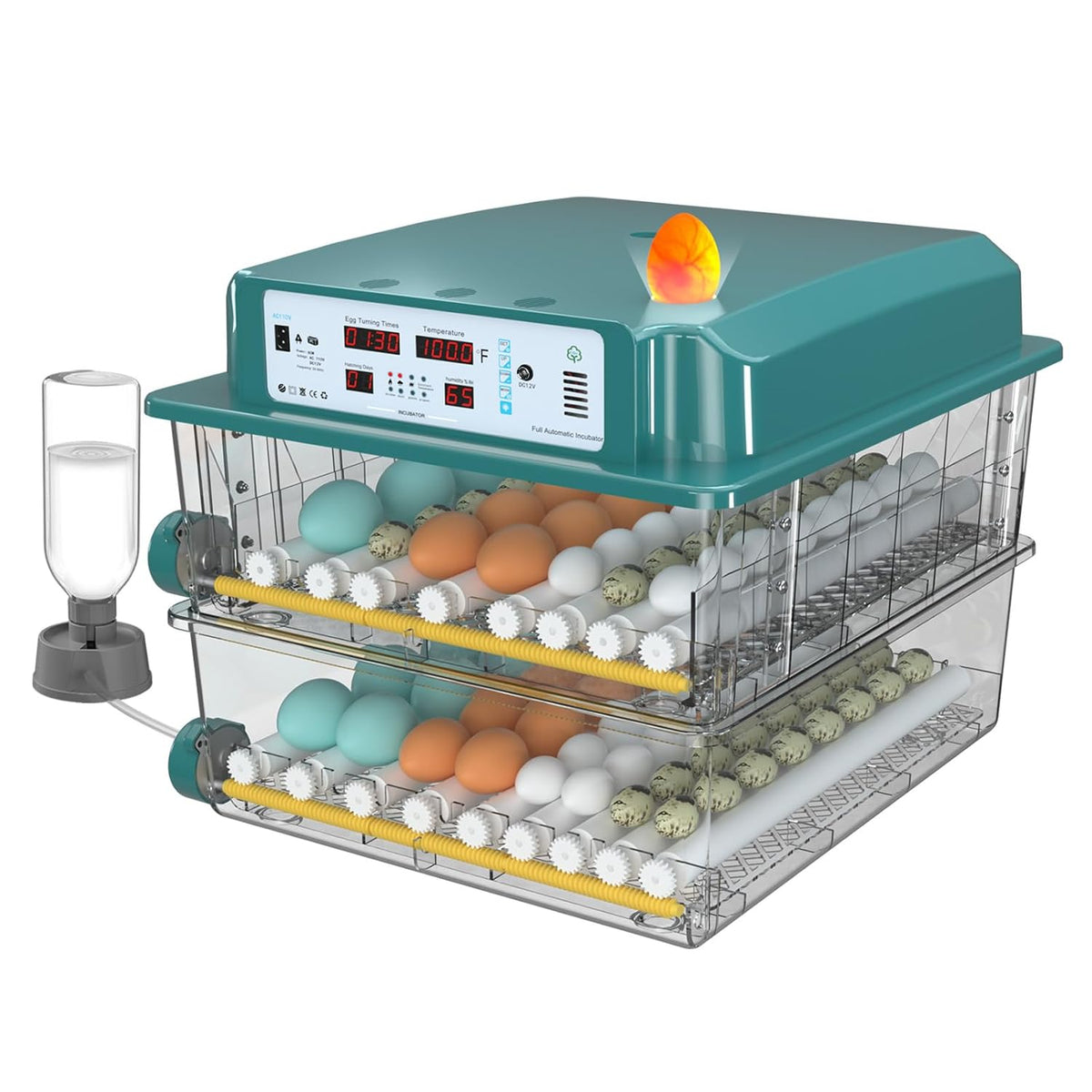 Egg Incubator for Hatching 120 Eggs with 5 Auto Incubation Models