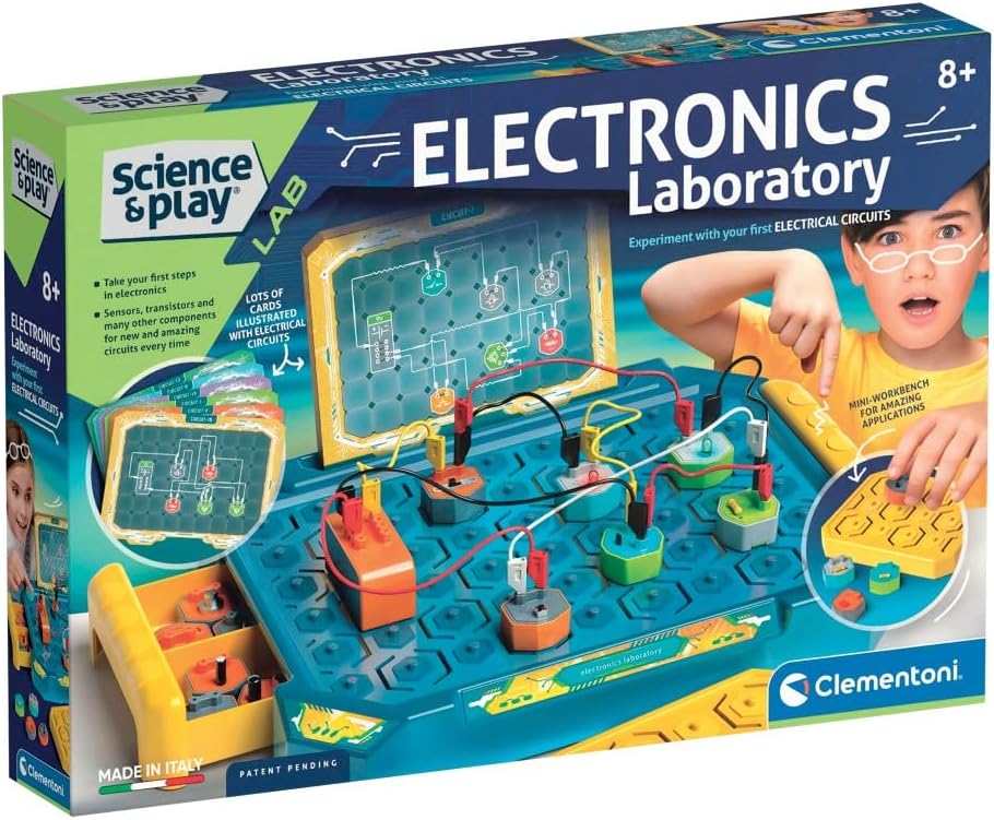 Science & Play: Electronic Lab Kit for Kids, Educational STEM Experiment Set for Learning Electronics and Circuitry