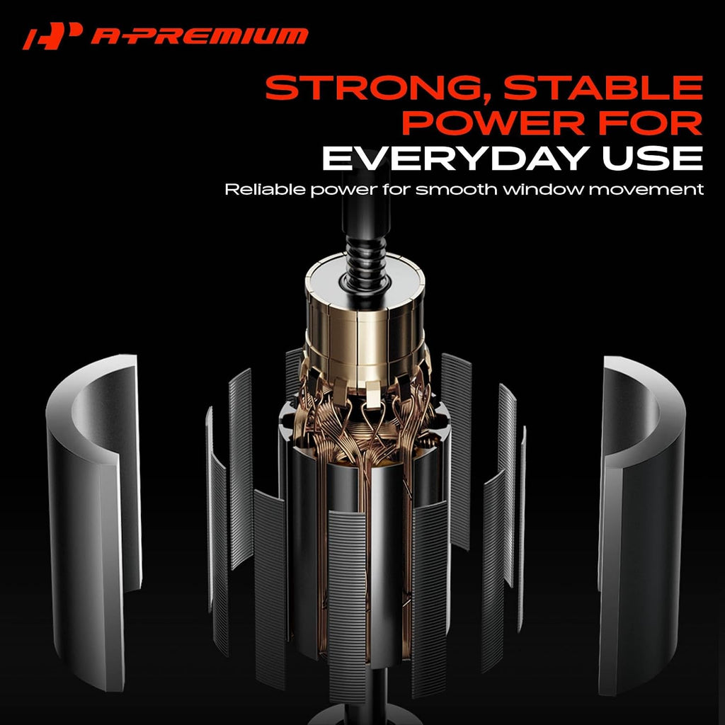 A-Premium Power Window Lift Motor, with 2-Pin Plug