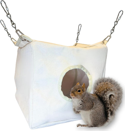 Canvas Cubby - Sturdy Hideout for Sugar Gliders, Hedgehogs, Chinchillas, Rats, Ferrets, Guinea Pigs, Rabbits
