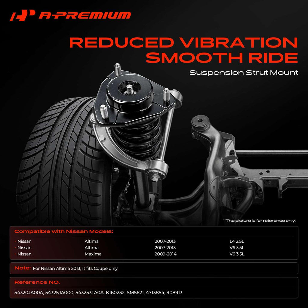 A-Premium Front Suspension Strut Mount Compatible with Nissan