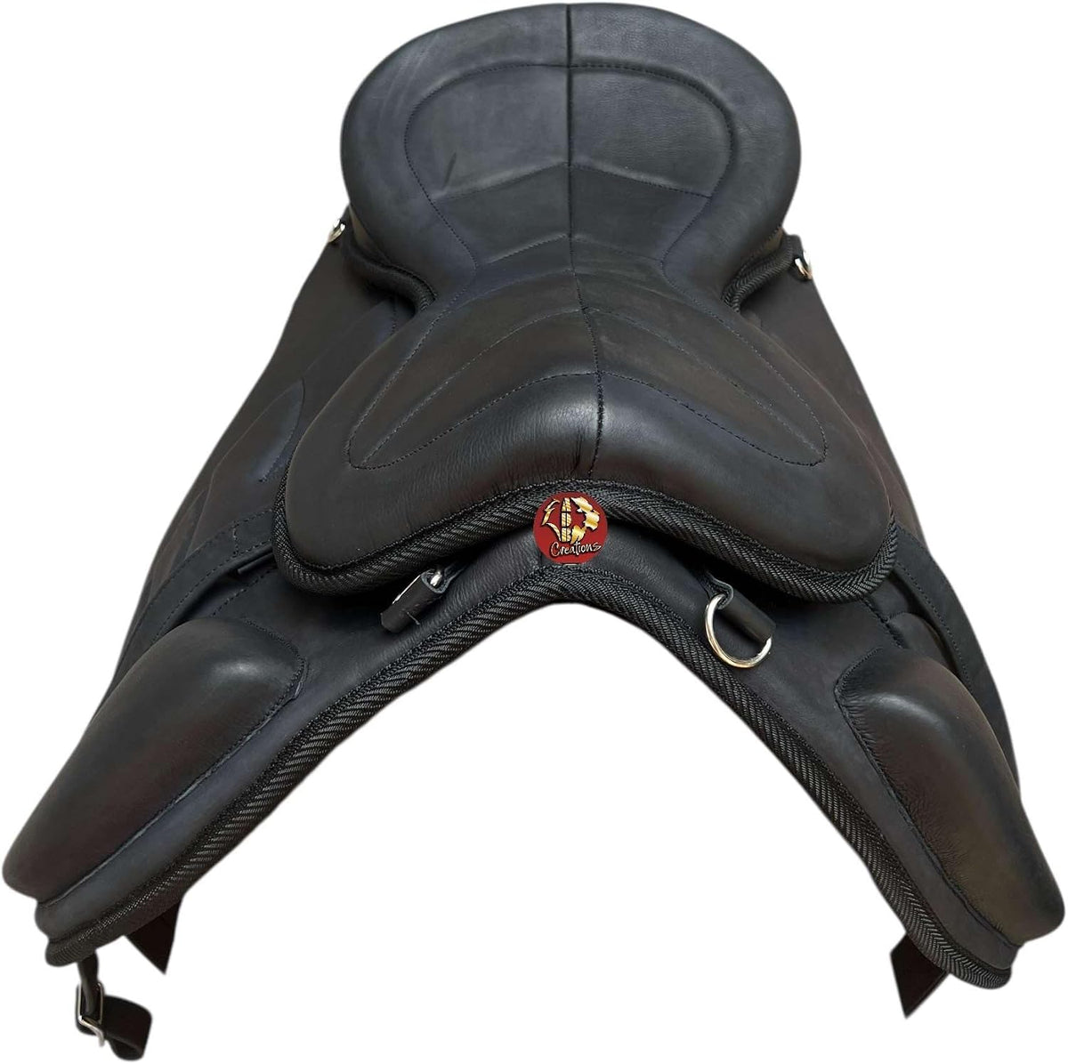 Freemax Treeless Western Endurance Saddle, Lightweight Synthetic Horse Saddle with Soft Long Flap, Comfortable