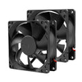 80x25mm12V DC High-Performance 2-Pin XH2.54 Electronics Cooling Fan 2-Pack