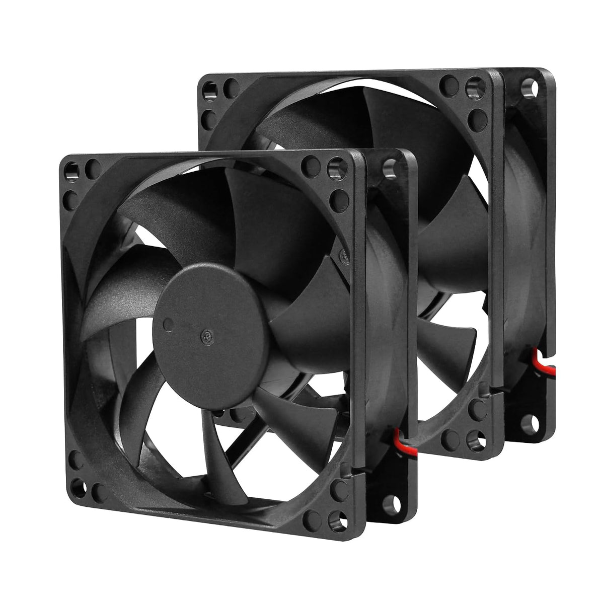 80x25mm12V DC High-Performance 2-Pin XH2.54 Electronics Cooling Fan 2-Pack