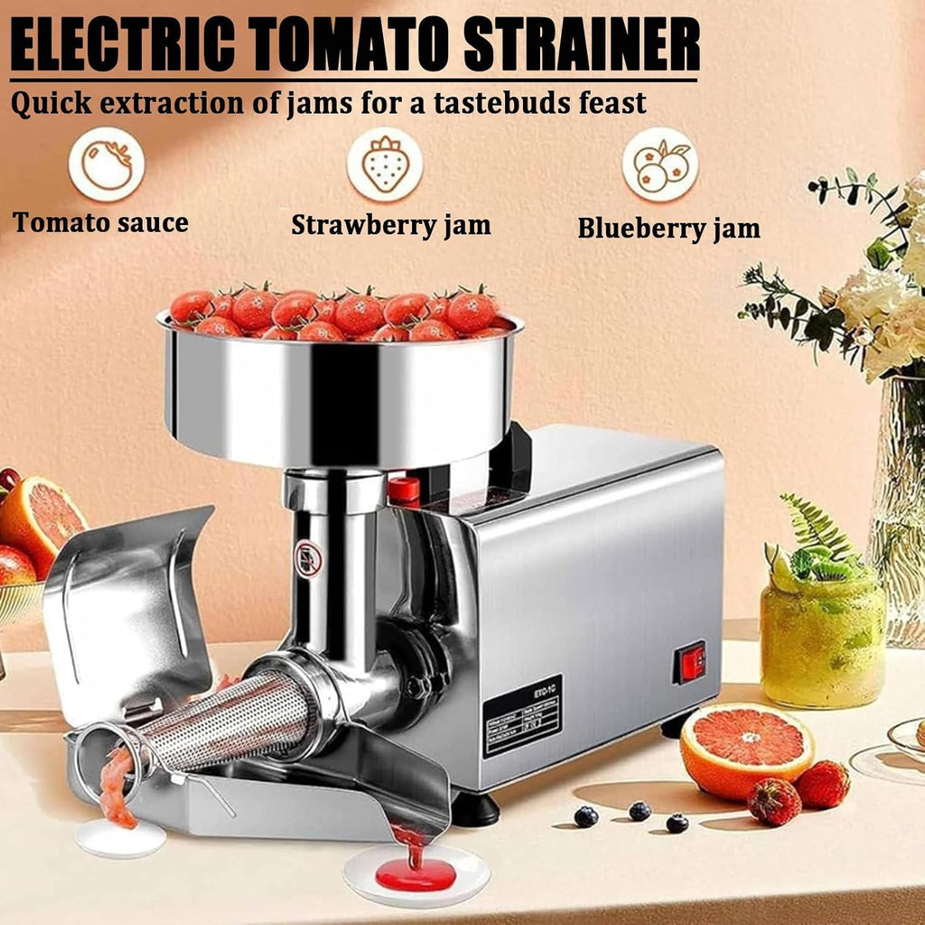 Electric Tomato Berry Strainer Tomato Sauce Grinder, Electric Tomato Strainer Milling Press, Food Mill, Maker, Fruit