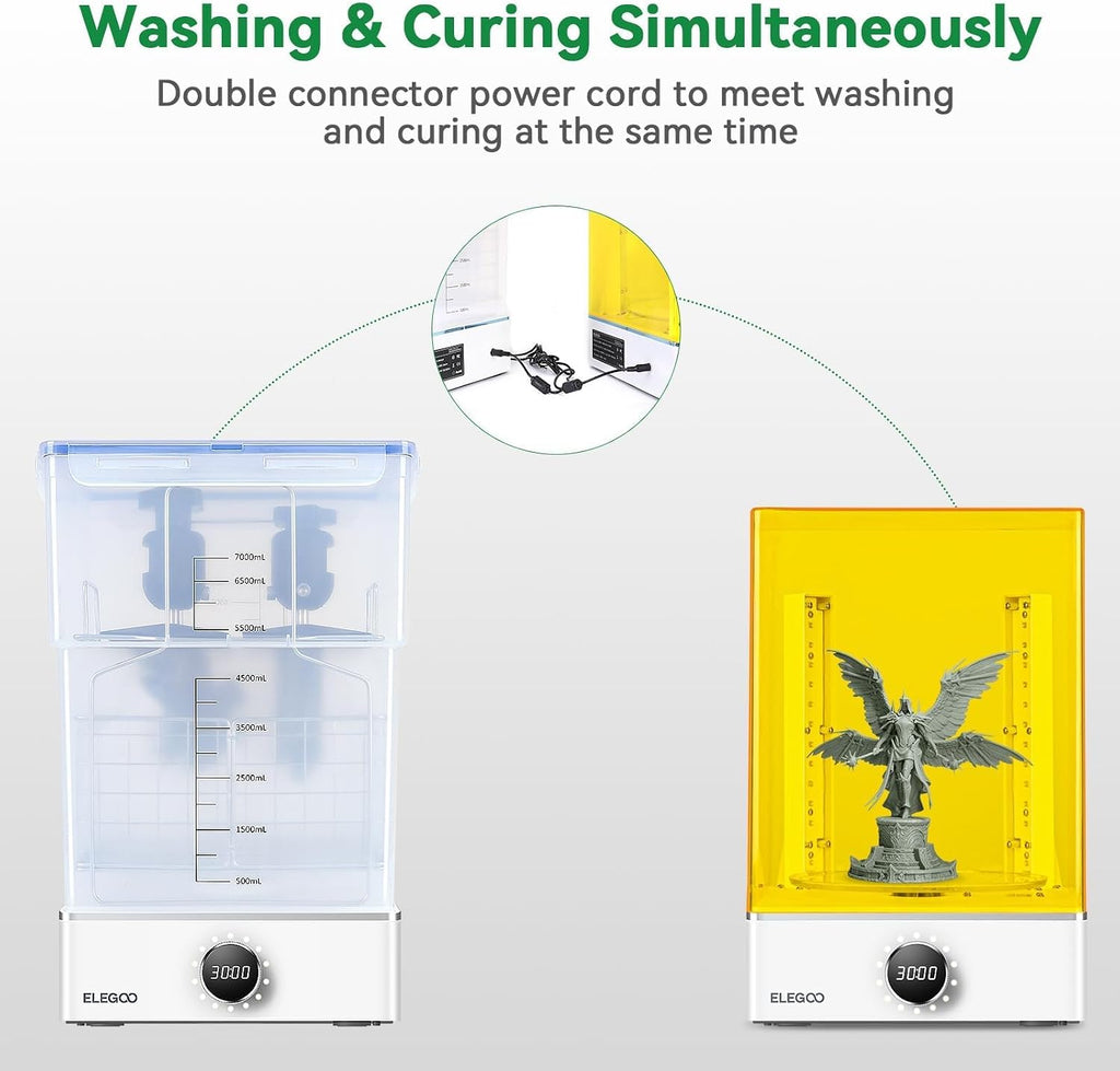 Mercury X Bundle Wash and Cure Station Set | Design Separate Washing Machine and UV Resin Curing Machine for