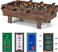 4 in 1 Multi Game Table, 32" Combo Game Table Set Includes Foosball, Pool Table, Hockey, Ping Pong Tabletops
