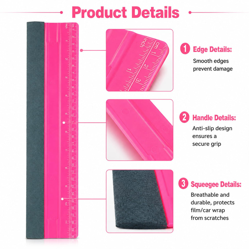 Professional Vinyl Squeegee, 11.7Inch Felt Squeegee for Vinyl