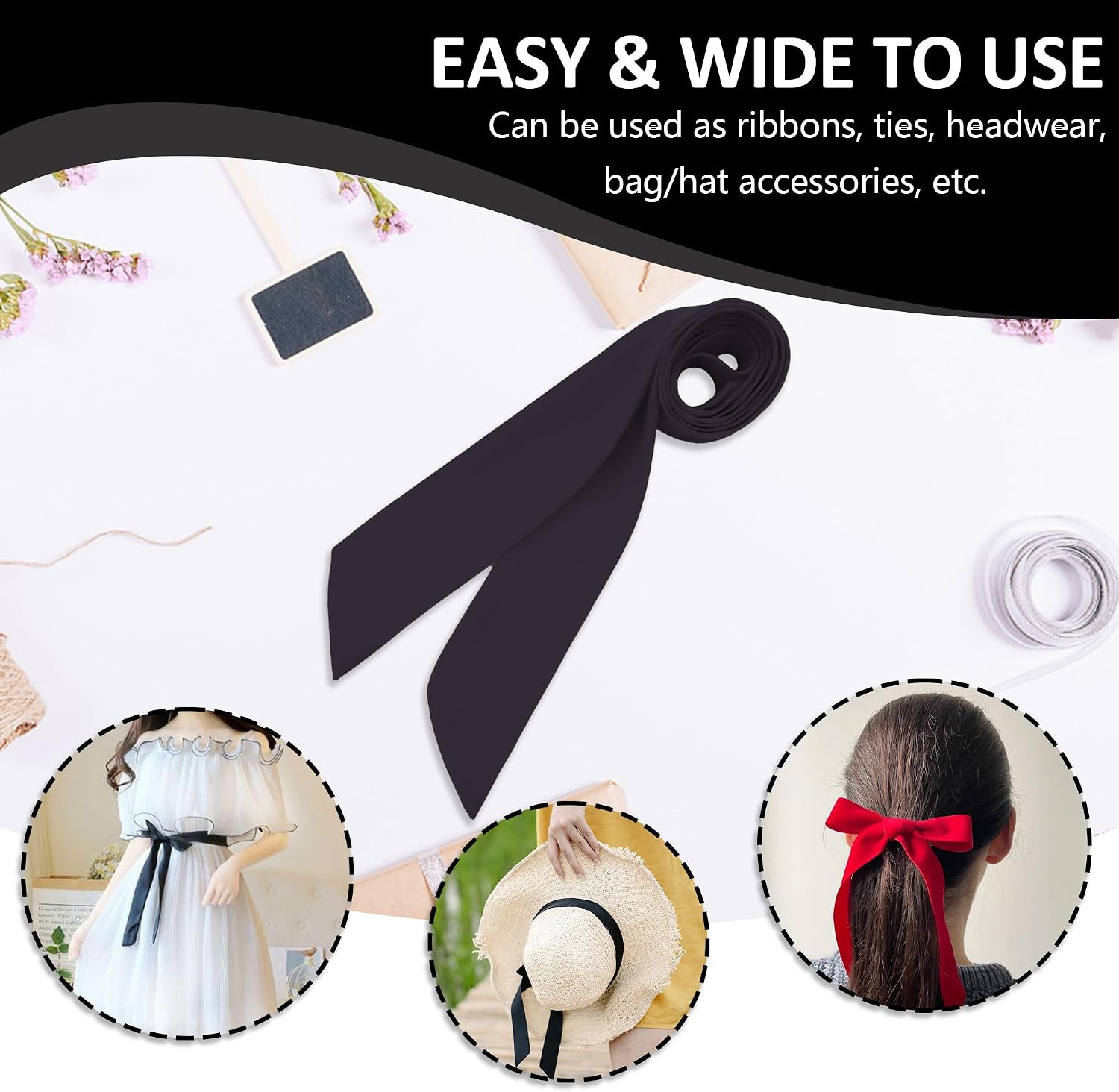 Bow Ties for Women/Girls, Self-tie Folding Bowties Accessory for School Uniforms Cosplay Wedding Party