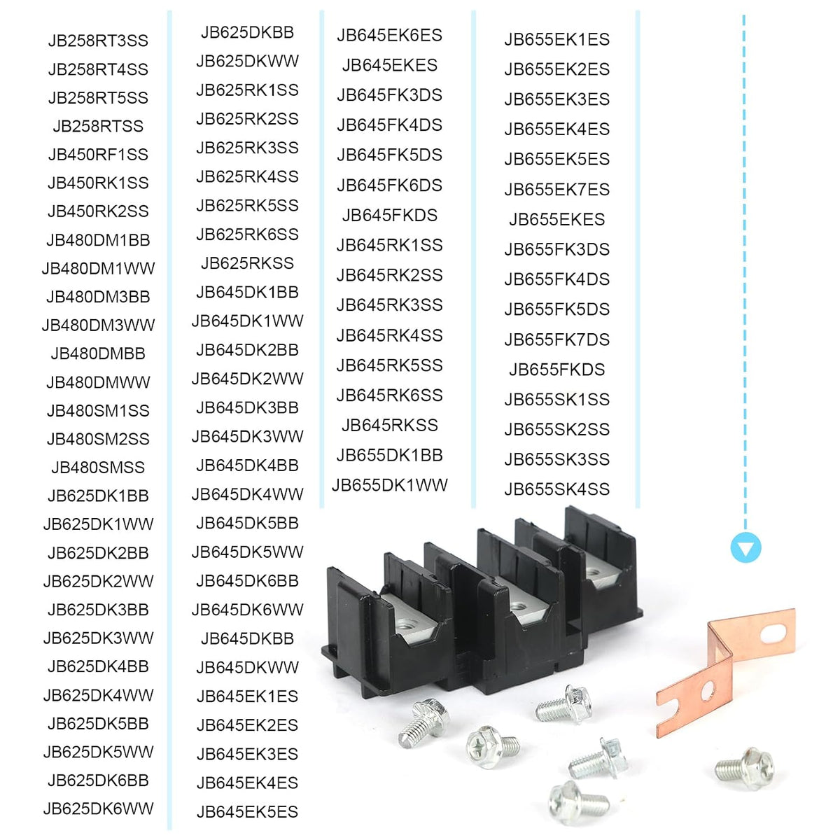 WB17T10011 Terminal Block Assembly Compatible with GE Range/Stove/Ovens