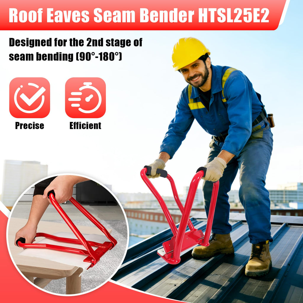 Roof Eaves Seam Bender HTSL25E2, Upgraded Metal Roofing Tool