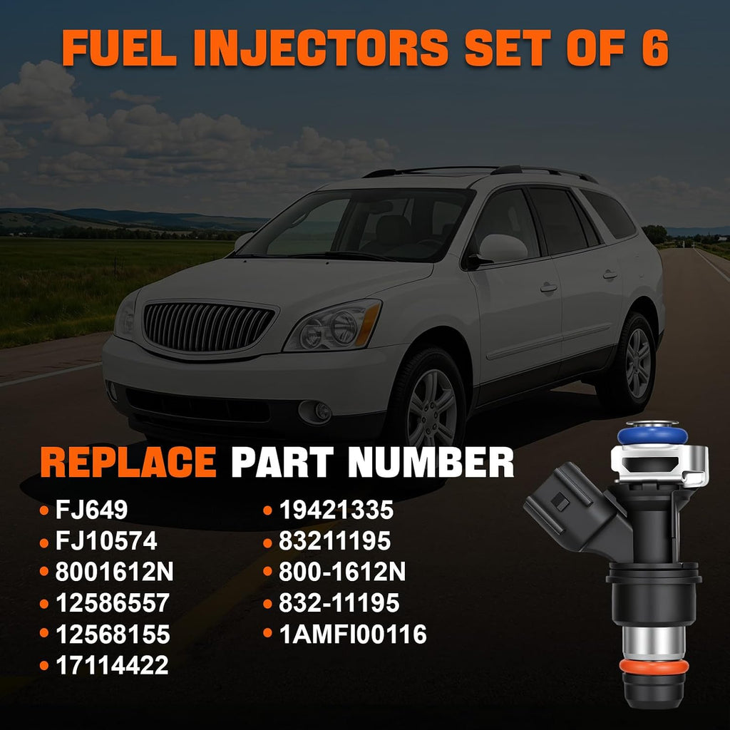 FJ649 Fuel Injector Compatible with Buick Chevy Pontiac 2004-2007